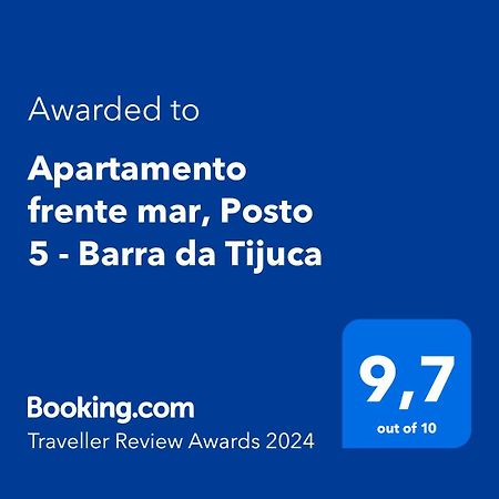 Apartamento Frente Mar, Posto 5 - Barra Da Tijuca Ρίο ντε Τζανέιρο Εξωτερικό φωτογραφία